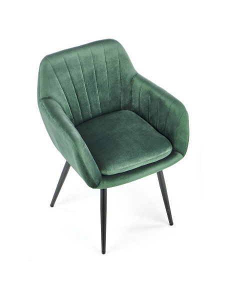 K429 Krzesło Velvet Ciemna Zieleń - Wygoda w Nowoczesnej Odsłonie