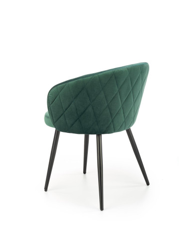 K430 Krzesło Kubełkowe Velvet Ciemna Zieleń - Stylowa Elegancja i Wygoda