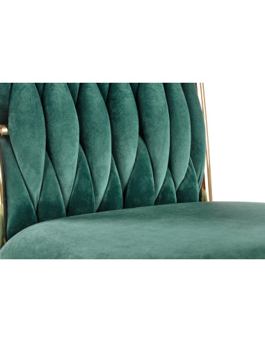 K436 Krzesło Ciemny Zielony Velvet / Złote Nogi - Elegancja i Prestiż