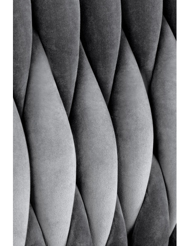 K436 Krzesło Popielate Velvet / Złote Nogi - Elegancja i Prestiż