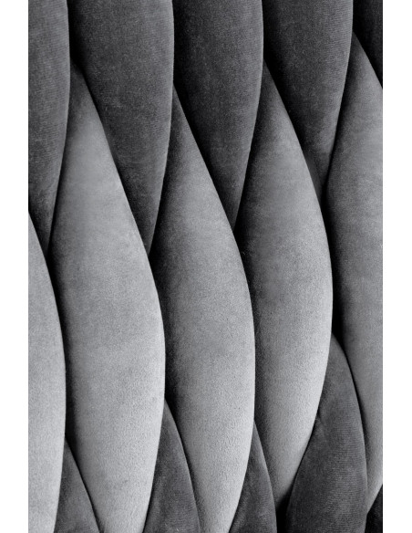 K436 Krzesło Popielate Velvet / Złote Nogi - Elegancja i Prestiż