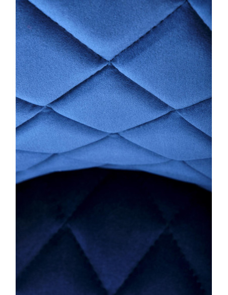 K450 Krzesło w Romby Velvet Granatowy - Elegancja w Głębokim Odcieniu