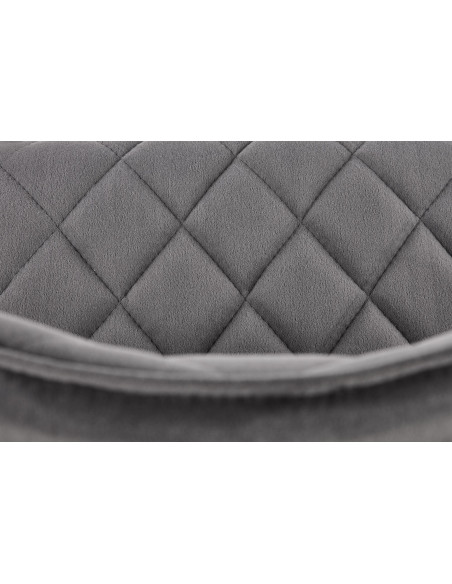 K450 Krzesło w Romby Velvet Popielate - Subtelność i Nowoczesny Design