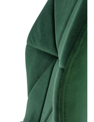 K453 Krzesło Pikowane Velvet Ciemna Zieleń - Natura w Domowym Zakątku