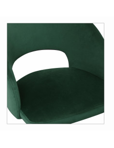 K455 Krzesło Velvet Ciemna Zieleń - Głębia Koloru i Nowoczesność 2