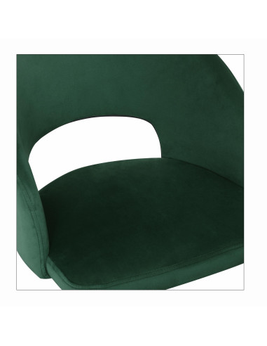 K455 Krzesło Velvet Ciemna Zieleń - Głębia Koloru i Nowoczesność