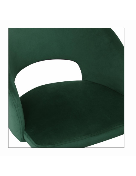 K455 Krzesło Velvet Ciemna Zieleń - Głębia Koloru i Nowoczesność