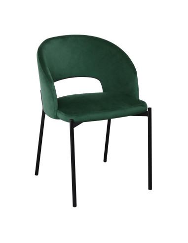 K455 Krzesło Velvet Ciemna Zieleń - Głębia Koloru i Nowoczesność