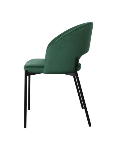 K455 Krzesło Velvet Ciemna Zieleń - Głębia Koloru i Nowoczesność
