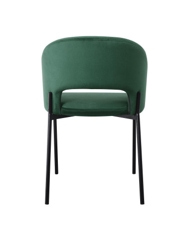 K455 Krzesło Velvet Ciemna Zieleń - Głębia Koloru i Nowoczesność