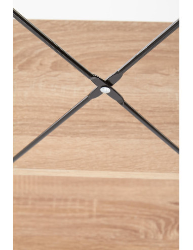 NARVIK B1 Biurko Loftowe Czarny/Dąb Sonoma - Loft w Praktycznej Odsłonie