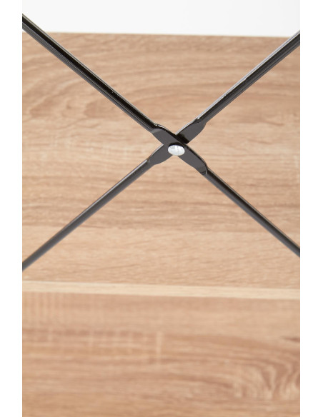 NARVIK B1 Biurko Loftowe Czarny/Dąb Sonoma - Loft w Praktycznej Odsłonie