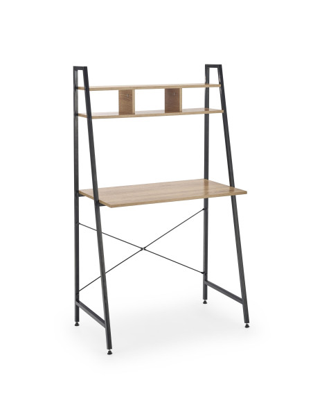 NARVIK B2 biurko czarny / dąb sonoma 