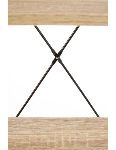 NARVIK REG1 Regał Loftowy Czarny/Dąb Sonoma - Przechowywanie w Stylu Loft