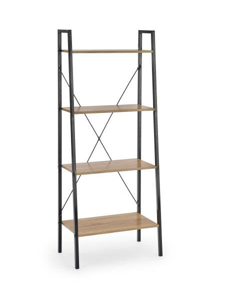 NARVIK REG2 Regał Loftowy Czarny/Dąb Sonoma - Elegancja i Funkcjonalność