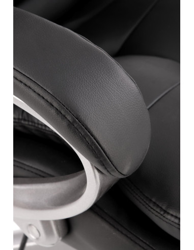 PRESTON Fotel Gabinetowy Czarny Ecoskóra - Komfort i Nowoczesność