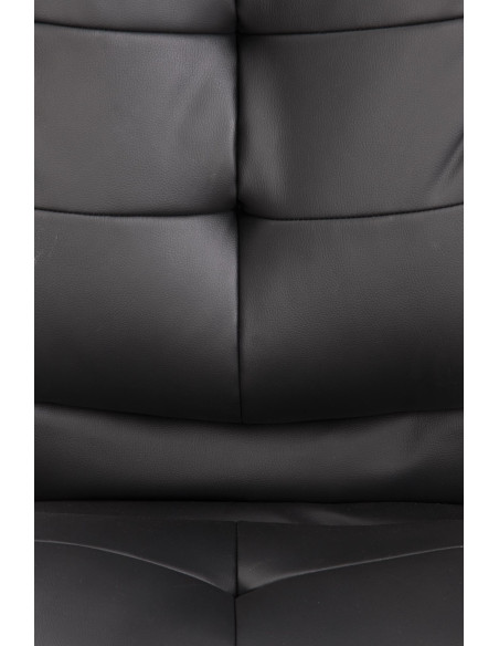 PRESTON Fotel Gabinetowy Czarny Ecoskóra - Komfort i Nowoczesność