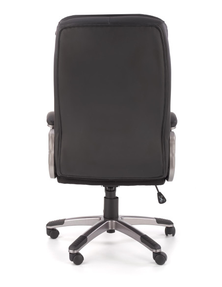 PRESTON Fotel Gabinetowy Czarny Ecoskóra - Komfort i Nowoczesność