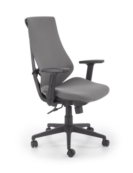 Fotel gabinetowy ESTREMO popielaty/czarny