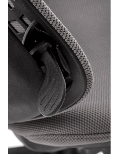 Fotel gabinetowy ESTREMO popielaty/czarny