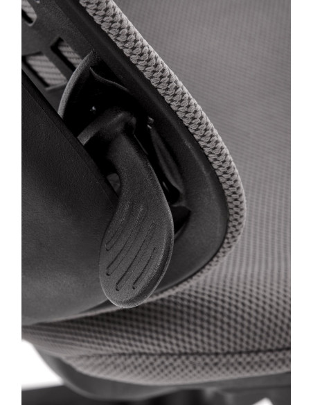 Fotel gabinetowy ESTREMO popielaty/czarny