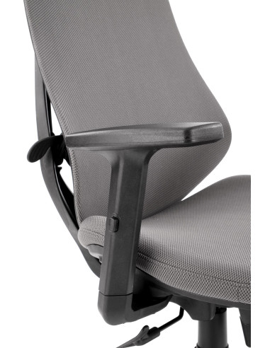 Fotel gabinetowy ESTREMO popielaty/czarny