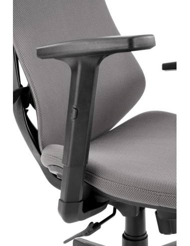 Fotel gabinetowy ESTREMO popielaty/czarny