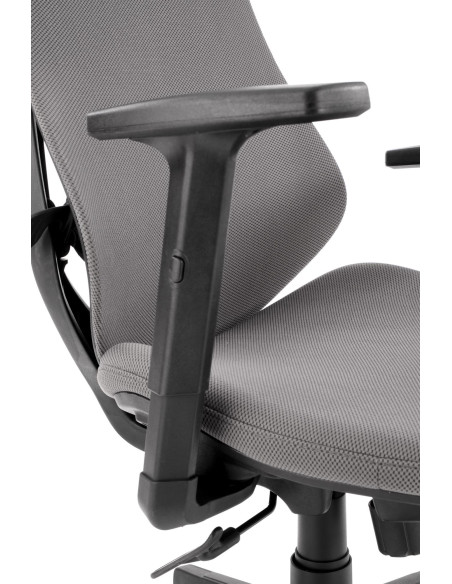 Fotel gabinetowy ESTREMO popielaty/czarny