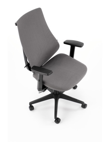 Fotel gabinetowy ESTREMO popielaty/czarny