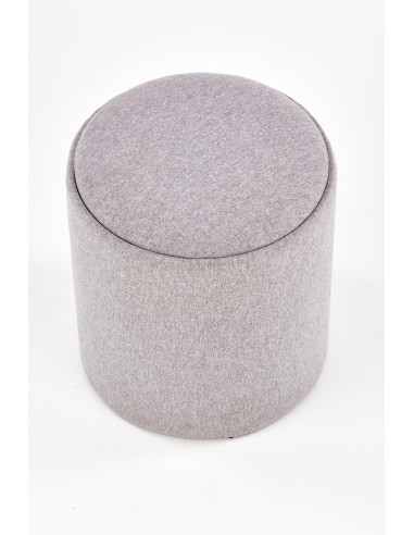 Zestaw 2 puf z pojemnikiem KAVI , jasny popiel