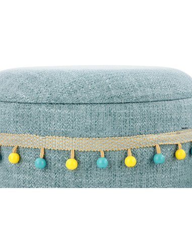 Zestaw 2 puf SIMONE, jasny niebieski
