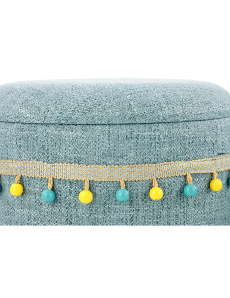 Zestaw 2 puf SIMONE, jasny niebieski