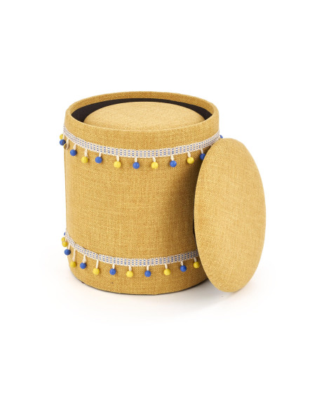 GRADO Zestaw 2 Puf Żółty - Słoneczna Energia i Praktyczność