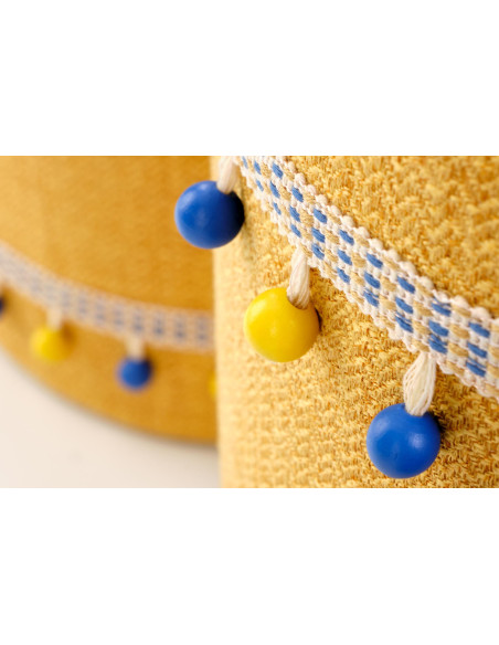 GRADO Zestaw 2 Puf Żółty - Słoneczna Energia i Praktyczność