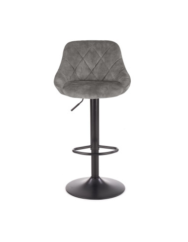 H101 Hoker Velvet Popielaty - Regulowana Wysokość - Subtelność i Styl