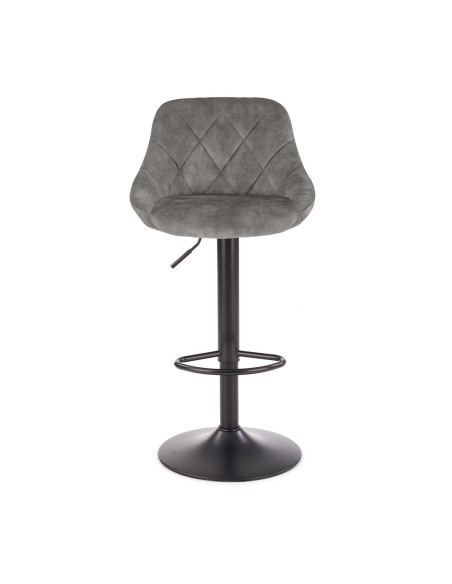 H101 Hoker Velvet Popielaty - Regulowana Wysokość - Subtelność i Styl