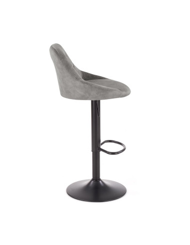 H101 Hoker Velvet Popielaty - Regulowana Wysokość - Subtelność i Styl