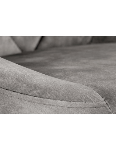 H101 Hoker Velvet Popielaty - Regulowana Wysokość - Subtelność i Styl