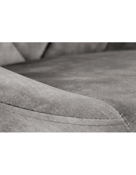 H101 Hoker Velvet Popielaty - Regulowana Wysokość - Subtelność i Styl