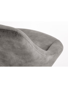 H102 Hoker Velvet Popielaty - Regulowana Wysokość - Elegancja 2