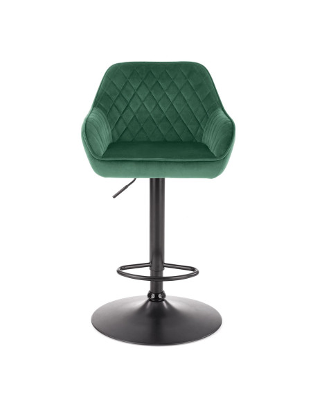 H103 Hoker Pikowany Velvet Ciemna Zieleń - Regulowana Wysokość - Wygoda
