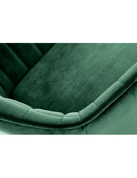H103 Hoker Pikowany Velvet Ciemna Zieleń - Regulowana Wysokość - Wygoda