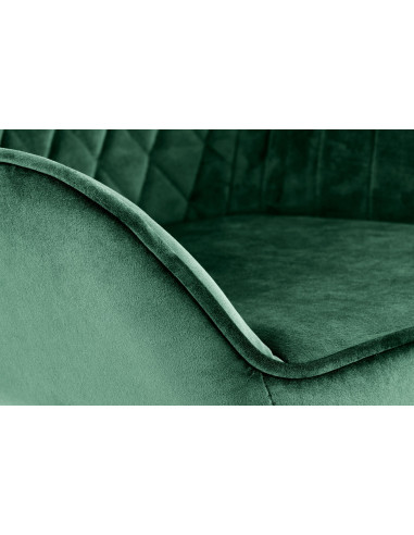 H103 Hoker Pikowany Velvet Ciemna Zieleń - Regulowana Wysokość - Wygoda