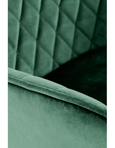 H103 Hoker Pikowany Velvet Ciemna Zieleń - Regulowana Wysokość - Wygoda