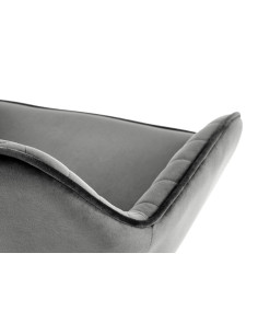 H103 Hoker Pikowany Velvet Popielaty - Regulowana Wysokość - Stylowy 2