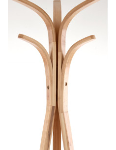 W63 Wieszak Trójnóg z Pojemnikami Naturalny - Praktyczność i Styl 2