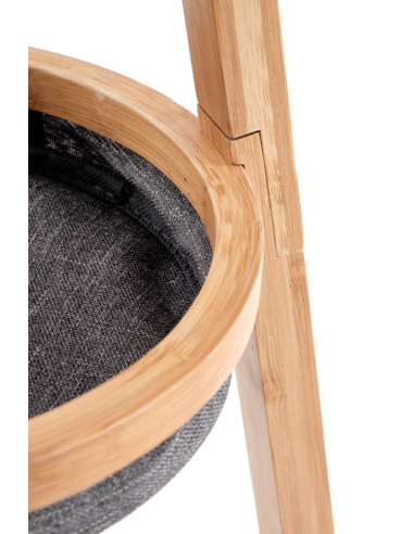 W63 Wieszak Trójnóg z Pojemnikami Naturalny - Praktyczność i Styl