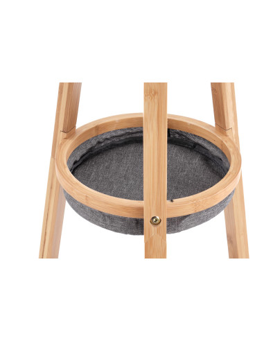 W63 Wieszak Trójnóg z Pojemnikami Naturalny - Praktyczność i Styl