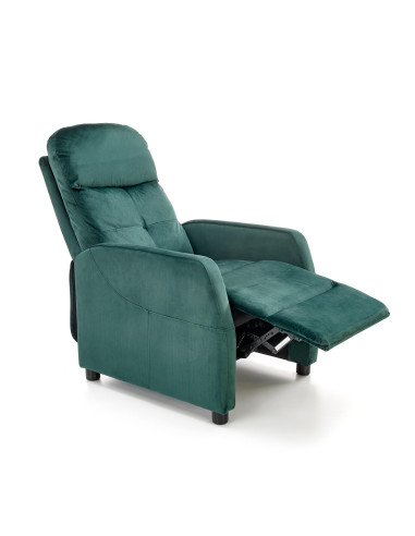 FELIPE 2 fotel wypoczynkowy ciemny zielony, BLUVEL 78 