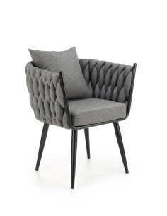 AVATAR Fotel Wypoczynkowy Popielaty z Poduszką - Komfort i Design